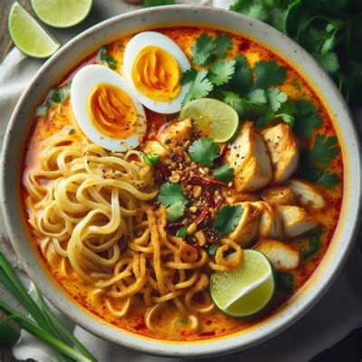 Khao Soi: Uma Sinfonia Cremosa de Temperos Picantes e Nozes Crocantes!